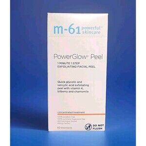 60 Set M-61 Power Glow Peel 1 Minute, 1 Step Exfoliating Facial Peel Treatments